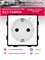 Компактная розетка MVAVA Wi-Fi с инновационным механизмом и функцией таймера, обеспечивает заземление и совместима с голосовым помощником Алисой. Цвет - белый 1000032416