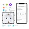 Белая умная розетка wifi с поддержкой Алисы и Яндекс.Таймером KLUST Basic, совместимая с приложениями Tuya Smart Life и Маруся, предназначена для работы при напряжении 250 вольт и токе до 16 ампер 1000032429