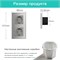 Двойная умная розетка MVAVA ZigBee с встроенным таймером, оборудованная заземлением и поддержкой голосового помощника Алиса, выполнена в сером цвете и имеет стеклянную поверхность 1000032433