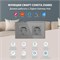 Двойная умная розетка MVAVA ZigBee с встроенным таймером, оборудованная заземлением и поддержкой голосового помощника Алиса, выполнена в сером цвете и имеет стеклянную поверхность 1000032433