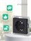 Черная розетка Schneider с заземлением Systeme Electric AtlasDesign в стиле карбон, 1 штука. Максимальный ток 16А, механизм ATN001043 1000032530
