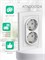 Двойная розетка Schneider Electric AtlasDesign белого цвета с заземлением на 16А в комплекте с рамкой ATN000124 1000032553