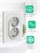 Двойная розетка Schneider Electric AtlasDesign белого цвета с заземлением на 16А в комплекте с рамкой ATN000124 1000032553