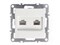 Двойная компьютерная розетка RJ45+ RJ45, предназначенная для установки в рамку, соответствует стандарту cat.5e, не имеет экранирования. Защита от пыли и влаги IP20, цвет белый. Производитель NETKO Optima Electric. В комплекте идет одна постовая рамка 1000032558