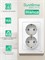 Двойная белая розетка Schneider Systeme Electric BLANCA с заземлением и рамкой BLNRS001021 1000032618