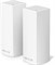Linksys WHW0302 Velop Трехдиапазонная Mesh-система Wi-Fi для всего дома (маршрутизатор/расширитель Wi-Fi AC4400 для бесшовного покрытия до 4000 кв. футов, родительский контроль, комплект из 2 штук, белый) 1000033465