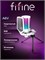 Белый микрофон компании Fifine AmpliGame A6V с USB-интерфейсом и RGB-подсветкой предназначен для использования в компьютерных играх, стримах, конференциях и подкастах 1000033884