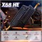 ATTACK SHARK X68 HE 8000 Гц, проводная игровая клавиатура с высокой точностью нажатия 0,01 мм, магнитными переключателями, регулируемым срабатыванием, быстрым нажатием, RGB-подсветкой для ПК/Mac, черная 1000036627
