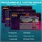 Механическая игровая клавиатура AULA F108 PRO с экраном и регуляторами, беспроводная клавиатура с мягким покрытием и аккумулятором 8000 мАч, предварительно смазанные переключатели, колпачки клавиш из PBT-пластика с боковой печатью, RGB-подсветка, возможно 1000036678