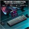 Механическая игровая клавиатура AULA F108 PRO с экраном и регуляторами, беспроводная клавиатура с мягким покрытием и аккумулятором 8000 мАч, предварительно смазанные переключатели, колпачки клавиш из PBT-пластика с боковой печатью, RGB-подсветка, возможно 1000036678