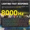 Беспроводная игровая клавиатура ATTACK SHARK X68 PRO HE с быстрой регулировкой триггеров, регулируемой частотой срабатывания, частотой опроса 8K, магнитными переключателями Холла, возможностью горячей замены, RGB-подсветкой, Bluetooth/2,4 ГГц/проводным по 1000036758