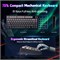 Беспроводная механическая игровая клавиатура Aula F75 MAX с интеллектуальным дисплеем и регуляторами, 75% клавиатура с возможностью горячей замены переключателей, RGB-подсветка, предварительно смазанные линейные переключатели, колпачки клавиш из PBT-пласт 1000036776