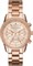 Женские часы Michael Kors RITZ, корпус 37 мм, кварцевый хронограф, ремешок из нержавеющей стали 1000037168