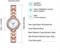 Роскошные женские часы Excefore, комплект из 2 часов с браслетом, аналоговые кварцевые часы с бриллиантами и ремешком из нержавеющей стали, женские наручные часы со стразами + ювелирный браслет-манжета 1000037375