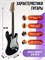 В комплекте имеется электрогитара DAVINCI SET-100 BK 1000037830