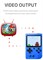 Портативная игровая консоль SUP с 400 классическими ретро-играми, 3-дюймовым цветным экраном, перезаряжаемой батареей, компактное игровое устройство для детей и взрослых | Синий 1000039703