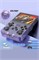 Joshberg 128G R36S Ретро портативная игровая консоль, 3,5-дюймовая игровая консоль, мини-ретро видеоконсоль, два 3D-джойстика, 11 эмуляторов, более 15000 игр с двумя 3D-джойстиками для мальчиков и девочек, прозрачно-фиолетовый 1000039729