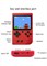 Портативная игровая консоль SUP с 400 классическими ретро-играми, 3-дюймовым цветным экраном, перезаряжаемой батареей, компактное игровое устройство для детей и взрослых | Красная 1000039749