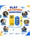 Игровой набор Lukadah 3-в-1 для детей и взрослых: электронная игра с кубиками, игра с метанием колец в воду и вращающиеся часы-трубка, портативная мини-игра для путешествий, развивающая головоломка, подарок для вечеринки, подарок на день рождения, школьна 1000039854
