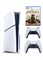 Sony PlayStation 5 Slim Disc Console с дополнительным белым контроллером Dualsense и игрой Ghost of Yotei — международная версия 1000040127