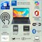 Ноутбук Lenovo IdeaPad Business, 15,6-дюймовый сенсорный дисплей Full HD, процессор Intel i5 13-го поколения (до 4,6 ГГц), 16 ГБ ОЗУ, SSD-накопитель 1 ТБ, поддержка Copilot AI, Wi-Fi 6, Windows 11 Pro с Microsoft Office, USB-накопитель WOWPC 1000028083