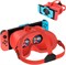 Улучшенная VR-гарнитура DEVASO для Nintendo Switch и модели Switch OLED, очки виртуальной реальности Switch с регулируемыми HD-линзами и удобным ремешком для головы, аксессуары для 3D-очков Labo VR Kit для Switch с доставкой по Душанбе, по Худжанду, по Бо 1000040480