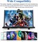 Увеличительный экран для телефона Joyzzz, 14-дюймовый 3D HD, складной, с акриловой линзой, для просмотра видео и игр, регулируемая подставка с защитой глаз, подходит для всех мобильных телефонов с доставкой по Душанбе, по Худжанду, по Бохтару и по всему Т 1000040519