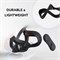 HIQUAY VR Маска для лица и линз, совместимая с Meta/Oculus Quest 2, влагостойкая силиконовая маска-подушка для лица для VR-гарнитуры Oculus Quest 2, моющаяся, светонепроницаемая, не протекает (черная) с доставкой по Душанбе, по Худжанду, по Бохтару и по в 1000040715