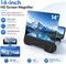Увеличитель экрана телефона со встроенным Bluetooth-динамиком, 14-дюймовый 3D-усилитель экрана мобильного телефона, акриловый HD-экран для проекции на телефон по технологии Френеля, складная подставка для просмотра фильмов, видео и игр. с доставкой по Душ 1000040842