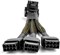 Кабель JOYJOM 16Pin для подключения видеокарты к 3 разъемам 8 Pin PCIe - 16AWG PCIE 5.0 12VHPWR 600W 90 градусов, угловой, 16-контактный, 12+4-контактный адаптер питания для видеокарт RTX 4090 4080 3090TI 4070Ti (тип A) 1000042589